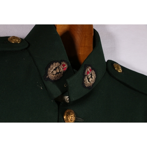 629 - Queen's Own Cameron Highlanders uniform dress dark green tunic with QOCH brass buttons by Anderson o... 