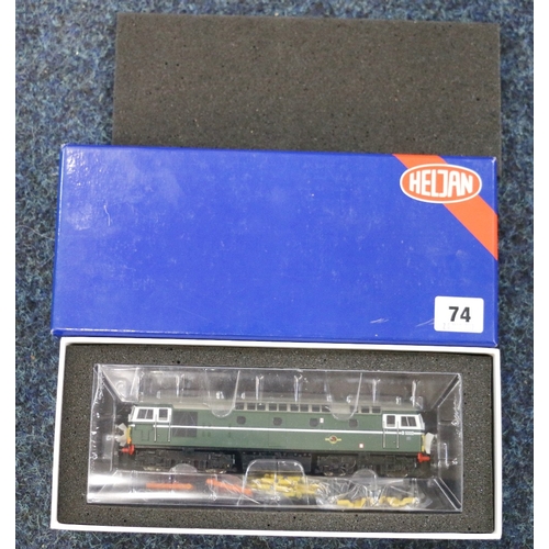 74 - Heljan OO gauge model railways Class 26 diesel electric locomotive D5332 BR green 2607, boxed