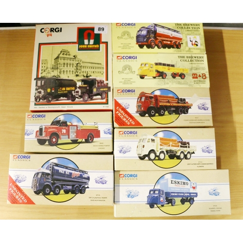 89 - Seven Corgi Classics vehicles including 98450, 97317, 97942, 97335, 97319, 24301 and 15201 and a Cor... 