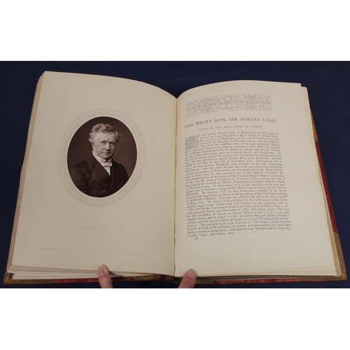 86 - COOPER THOMPSON (Ed).  Men Of Mark. Orig. oval photograph plates. Quarto. Rubbed bdg. 1881.  (4).... 