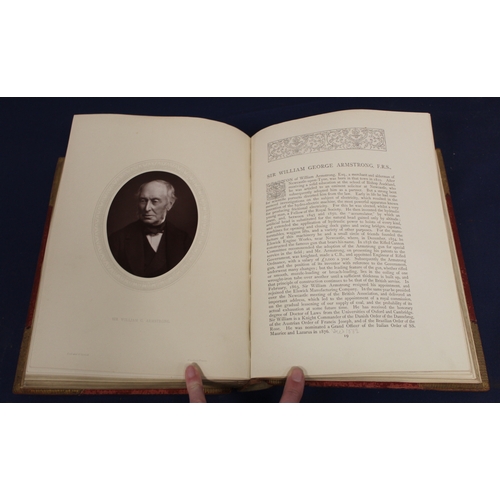 86 - COOPER THOMPSON (Ed).  Men Of Mark. Orig. oval photograph plates. Quarto. Rubbed bdg. 1881.  (4).... 