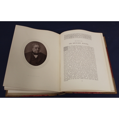 86 - COOPER THOMPSON (Ed).  Men Of Mark. Orig. oval photograph plates. Quarto. Rubbed bdg. 1881.  (4).... 