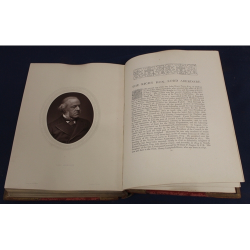 86 - COOPER THOMPSON (Ed).  Men Of Mark. Orig. oval photograph plates. Quarto. Rubbed bdg. 1881.  (4).... 