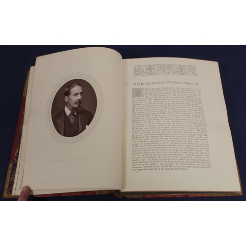 86 - COOPER THOMPSON (Ed).  Men Of Mark. Orig. oval photograph plates. Quarto. Rubbed bdg. 1881.  (4).... 