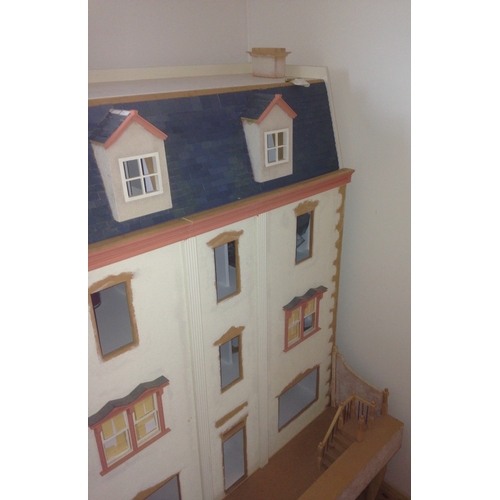 171 - Dolls house and an extensive collection of furnishings and accessories. Hand built by a craftsman in... 