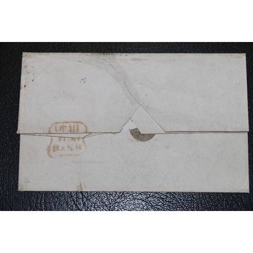 303 - GB Vic 1d penny black on cover tied with black Maltese cross and CDS for 9th October 1840 in Westmin... 