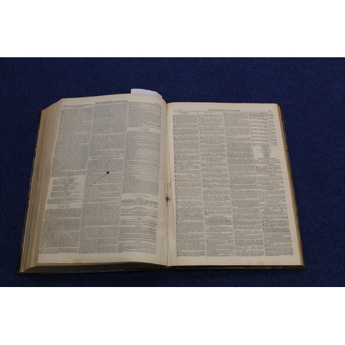 282 - ILLUSTRATED LONDON NEWS.  Bound vol. 34, Jan to June 1859 (Carlisle features on p337). Rubbed h... 