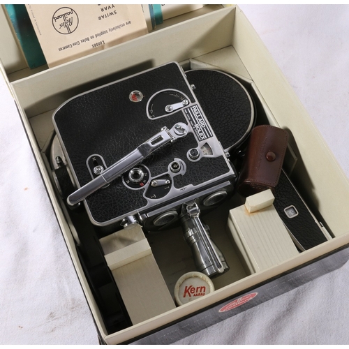 237 - Paillard Bolex H16 reflex cine camera with Wollensak 6.5mm f/1.8 wide angle cine raptar lens, boxed ... 