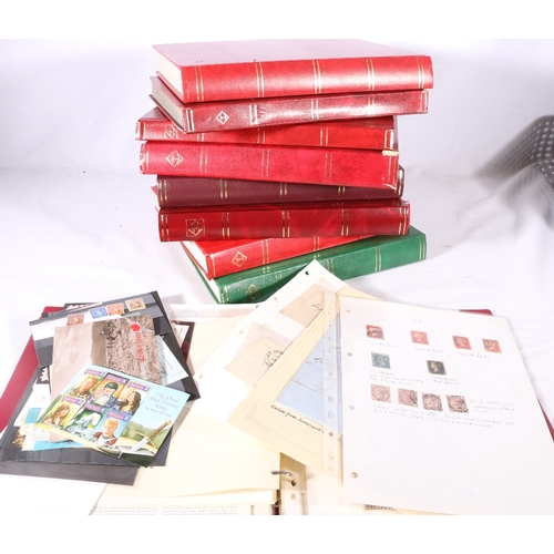 251 - An extensive collection of predominately used world stamps held within thirteen stockbooks and album... 