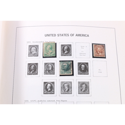 256 - A collection of mostly used world stamps within X albums including USA, IRELAND, AUSTRALIA, CANADA e... 