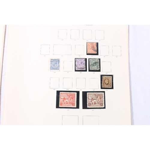 258 - GB stamp collection on loosed album sheets including vic 1d penny black MF etc.