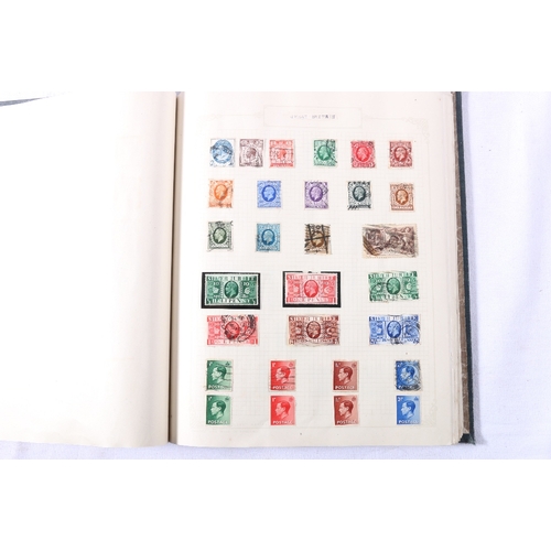 263 - GB stamp collection including an album of postmarks and embossed issues, vic 1d penny reds, seahorse... 