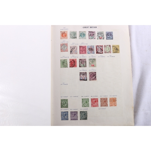 263 - GB stamp collection including an album of postmarks and embossed issues, vic 1d penny reds, seahorse... 