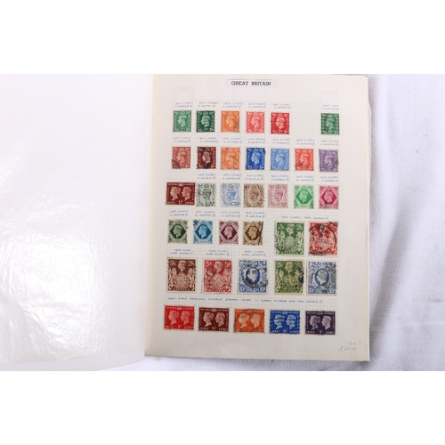 263 - GB stamp collection including an album of postmarks and embossed issues, vic 1d penny reds, seahorse... 