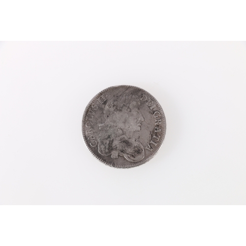 301 - ENGLAND Charles II (1660-1685) silver crown 1676 Vicesimo Octavo S3358