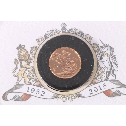 318 - Jubilee Mint and Benham gold sovereign presentation coin cover with UNITED KINGDOM Elizabeth II... 