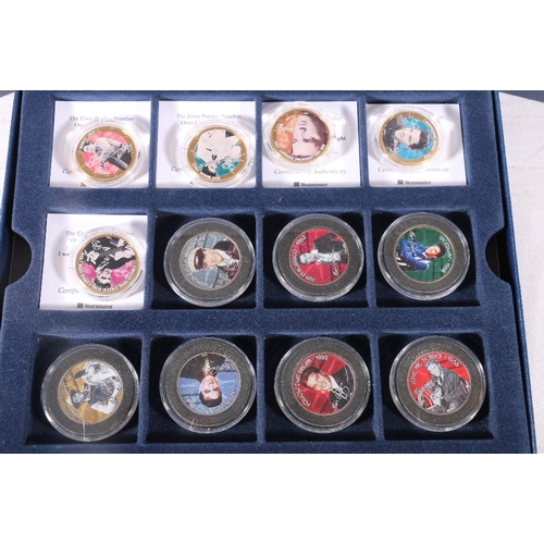 331 - The Morgan Mint UNITED STATES OF AMERICA USA Complete Elvis Movies Colorized Half Dollars thirty-one... 