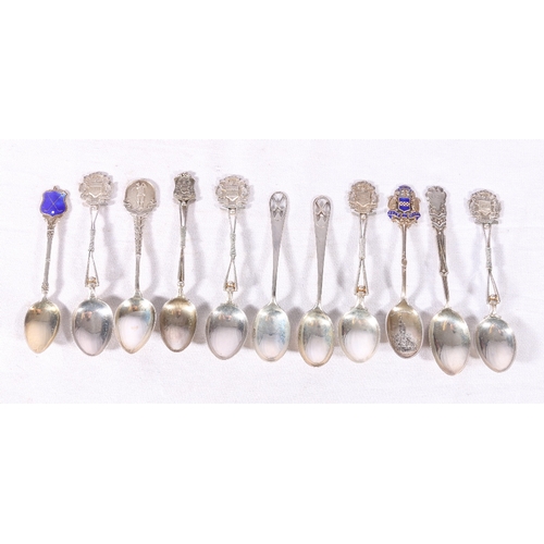 348 - Golfing interest silver spoons, many for KLGC Kilmarnock Gold Berry golf club, 167g gross