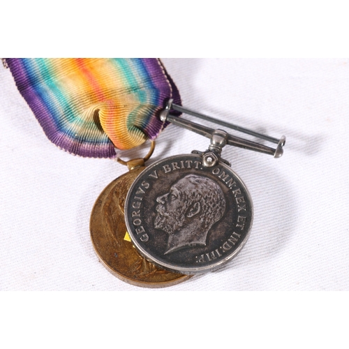 363 - WWI war medal and victory medal to 7416 GNR H SMITH RA (Royal Artillery)