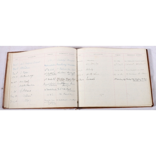 387 - Autograph book compiled by Lt Col Herbert Warden CBE DSO who was second in command of McCrae's Batta... 