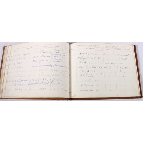 387 - Autograph book compiled by Lt Col Herbert Warden CBE DSO who was second in command of McCrae's Batta... 