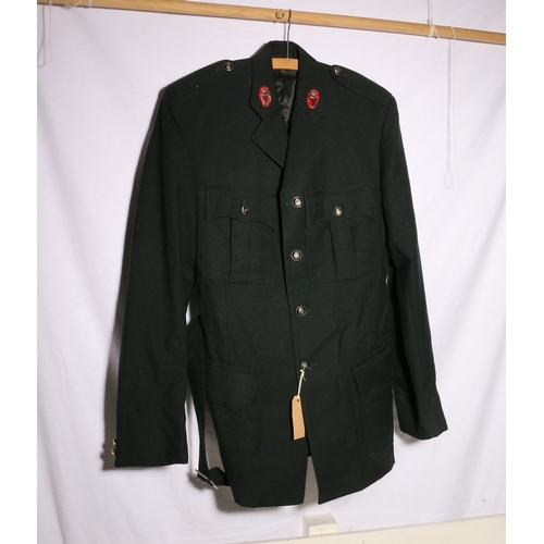 448 - Royal Ulster Constabulary dress uniform green jacket with Royal Ulster Constabulary collar badges an... 