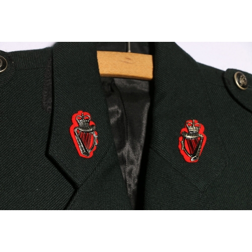 448 - Royal Ulster Constabulary dress uniform green jacket with Royal Ulster Constabulary collar badges an... 