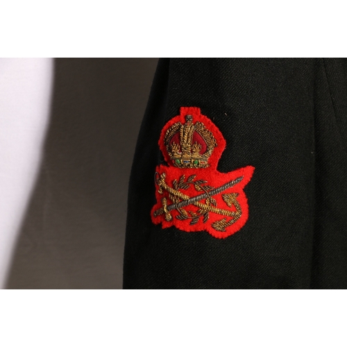 454 - Corps of Commissionaires dress uniform black jacket with Pipe and McGill Ltd label with Corps of Com... 