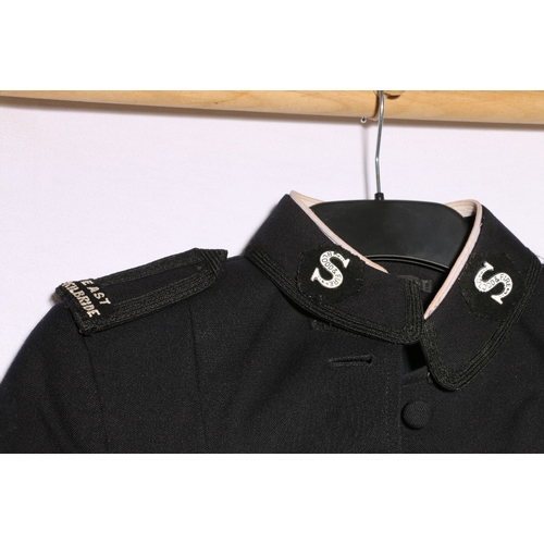 457 - Salvation Army dress uniform black jacket with Salvationist Publishing and Supplies label with silve... 