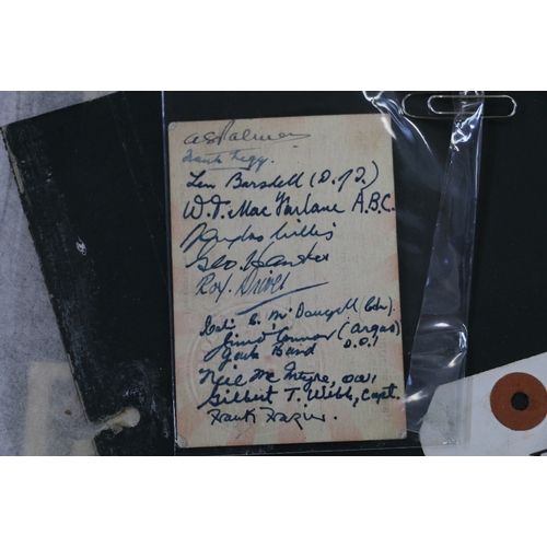 406 - Two albums of ephemera pertaining to or collected by BBC war correspondent James Brownlee Watson, on... 