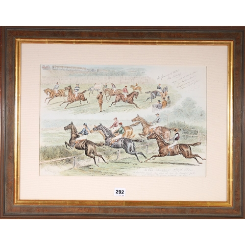 369 - JOHN STURGESS (act. 1869-1903) Saturday at Sandown Park, The Grand International Steeplechase, 2nd M... 