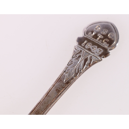 152 - George V silver spoon engraved 