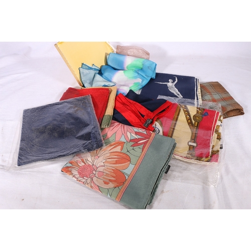 175 - A group of eleven vintage and later silk scarves including Liberty, Kreier, Cornelia James Hardy, et... 