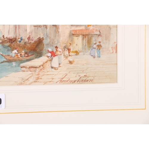 289 - ANDREA VASARI (Italian, 1873-1961) *ARR* Verona Italy Signed watercolour 26cm x 37cm ... 