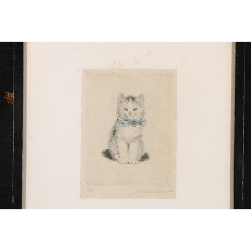 358 - META PLUCKEBAUM (1876-1945) Fifi Pencil signed etching 11cm x 9cm