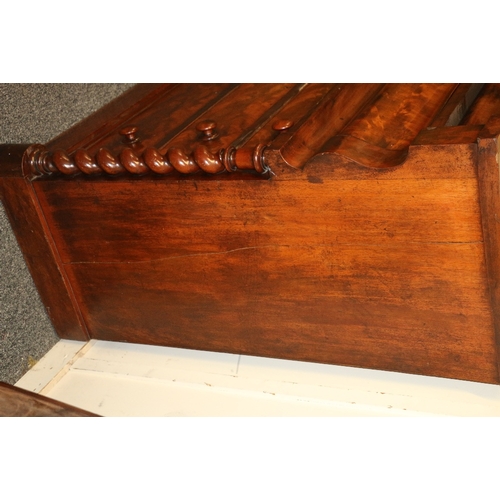 483 - Victorian mahogany Scotch chest having rectangular top above secret frieze drawer over four further ... 