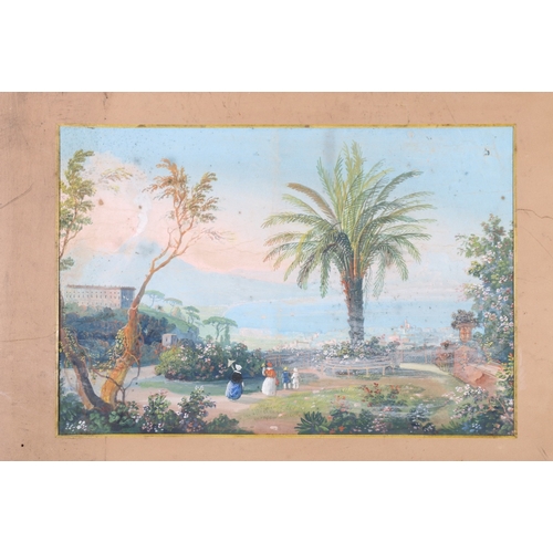 157 - 19TH CENTURY SCHOOL Pair of continental scenes Unsigned watercolours 28cm x 42cm ... 