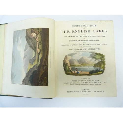 102 - FIELDING T. H. & WALTON J.  A Picturesque Tour of the English Lakes. 48 hand col aquatint plates... 