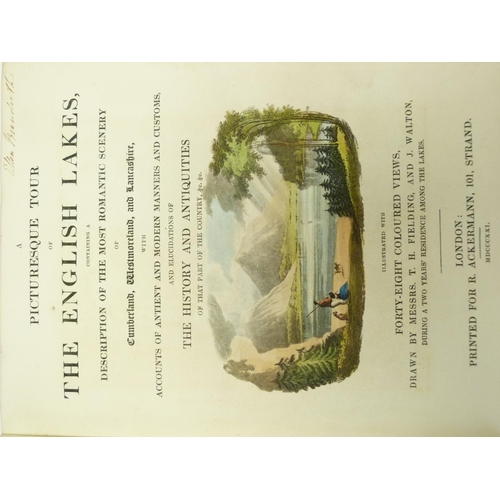 102 - FIELDING T. H. & WALTON J.  A Picturesque Tour of the English Lakes. 48 hand col aquatint plates... 