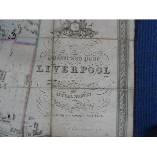 103 - GAGE MICHAEL ALEXANDER.  Trigonometrical Plan of the Town & Port of Liverpool includin... 