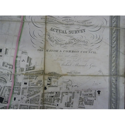 103 - GAGE MICHAEL ALEXANDER.  Trigonometrical Plan of the Town & Port of Liverpool includin... 