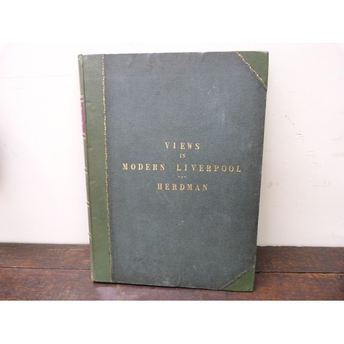 105 - PICTON J. A. (Ed).  Views in Modern Liverpool by William Herdman. 37 good chromolitho plat... 