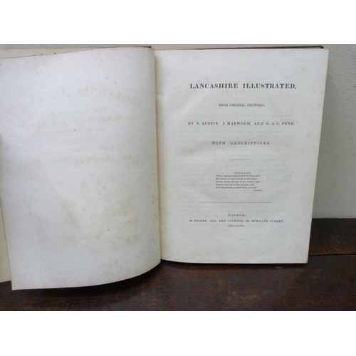 109 - AUSTIN, HARWOOD & PYNE.  Lancashire Illustrated from Original Drawings. Half page eng.... 