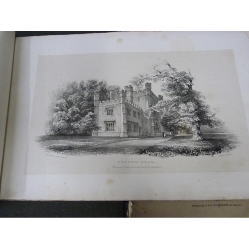 116 - SCARLETT DAVIS J.  Fourteen Views of Bolton Abbey. Litho plates. Oblong folio. Orig. prntd. wra... 