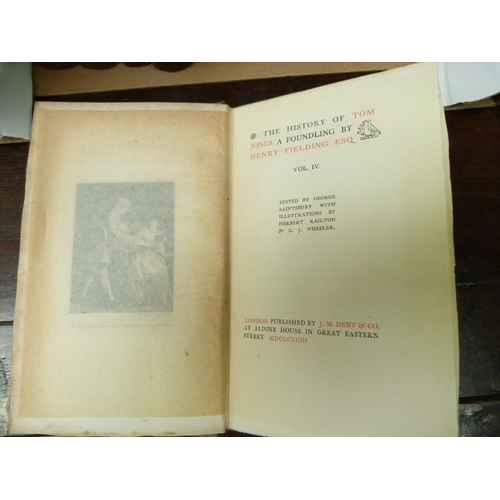 13 - FIELDING HENRY.  The Works. 12 vols. Ltd. ed. 137/150. Ed. by George Saintsbury. Orig. clo... 