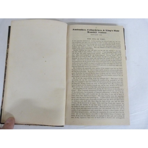 132 - Anstruther, Cellardykes & Kingsmuir Monthly Visitor. 2 bound vols. of this religious tract ... 