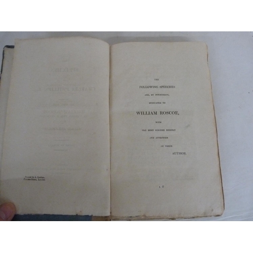 138 - PHILLIPS CHARLES.  The Speeches ... Delivered at the Bar on Various Public Occasions. Orig... 