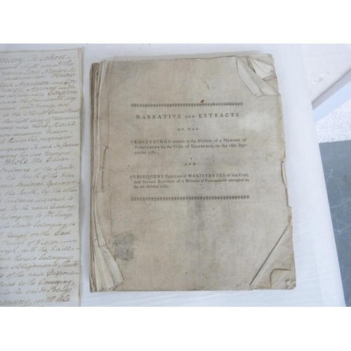 139 - NAPIER FRANCIS, LORD.  Charter of Confirmation Containing Precept of Clare Constat. 2 manu... 