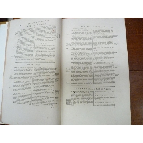 148 - DOUGLAS ROBERT.  The Peerage of Scotland. 10 eng. plates. Tape reps. to two early leaves, ... 