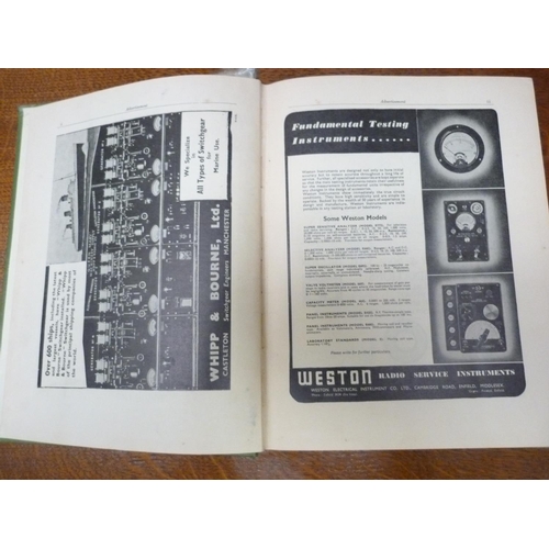 149 - HMSO.  Admiralty Handbook of Wireless Telegraphy. 2 vols. Illus. & adverts. Quarto. Wo... 